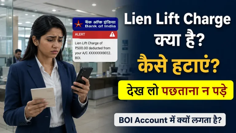 Lien Lift Charge Bank of India